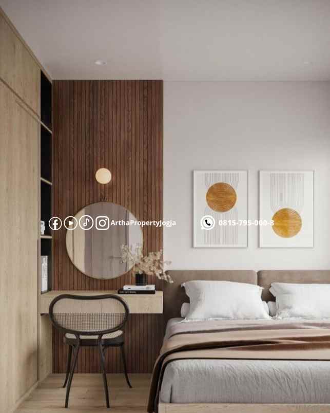 rumah dijual jogja kaliurang semi furnish siap huni