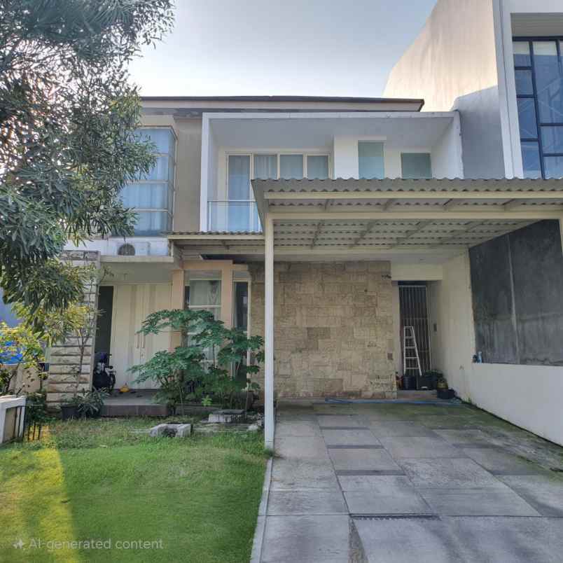 rumah imperial beach pakuwon city minimalis siap huni