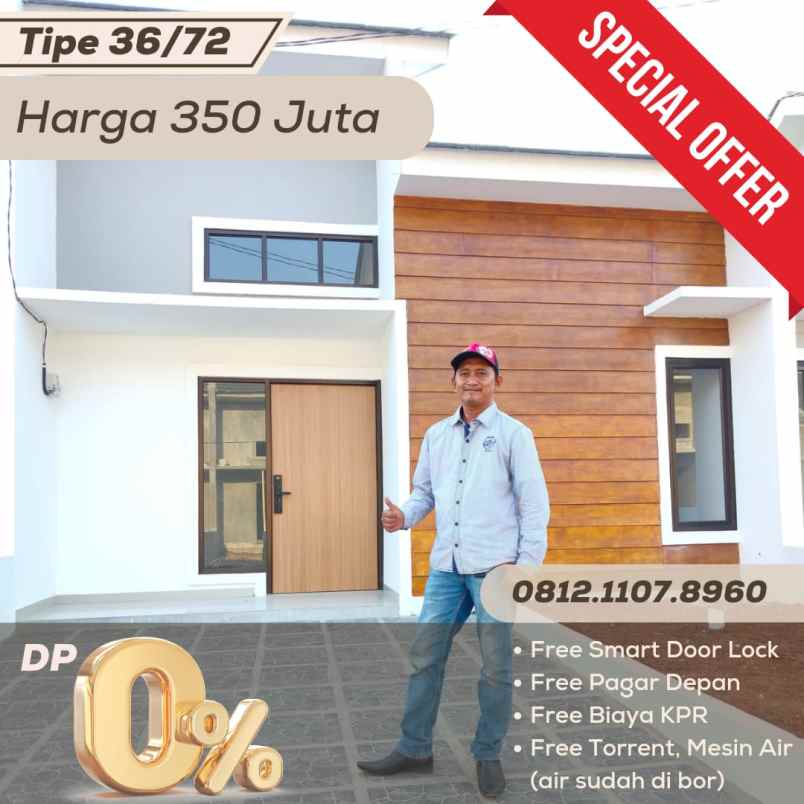 rumah luas harga murah di klari karawang