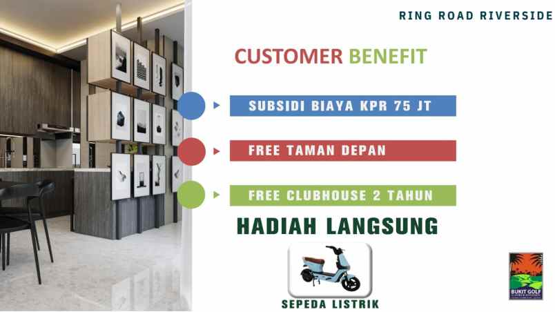 rumah mewah tepi danau di bukit golf cibubur