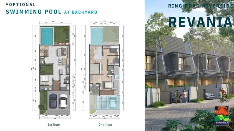 rumah mewah tepi danau di bukit golf cibubur