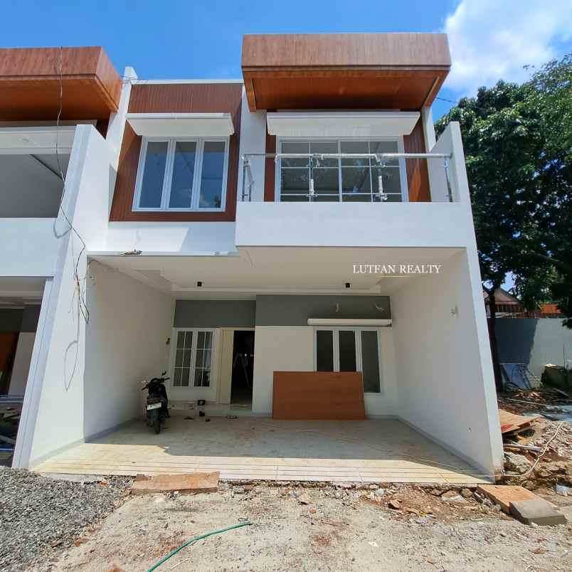 rumah modern minimalis kebagusan pasar minggu