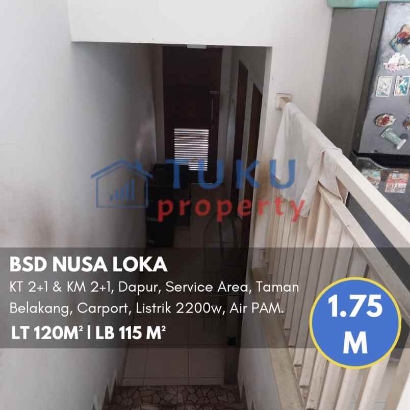 rumah murah bsd di nusa loka bsd