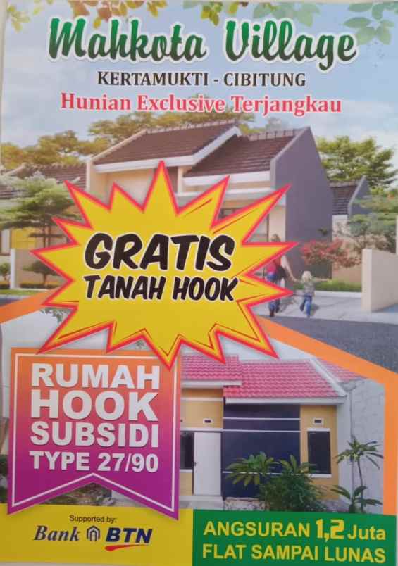 rumah murah ready hook bayar 1 jt all in langsung akad