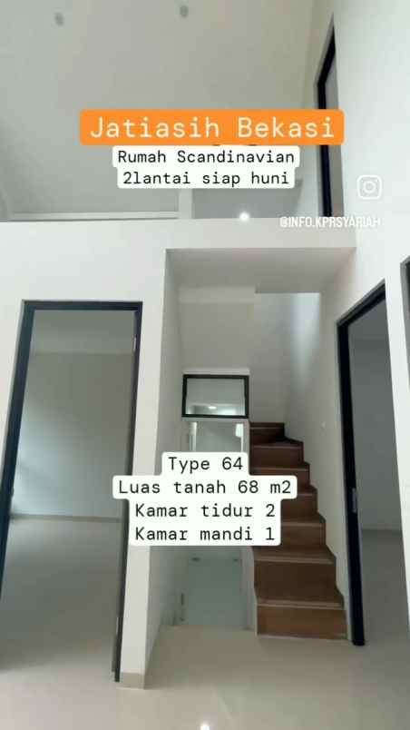 rumah scandinavian 2 lantai siap huni jatiasih bekasi
