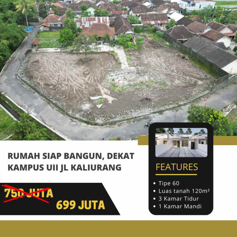 rumah siap bangun dekat kampus uii jl kaliurang