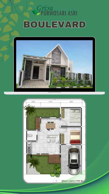 rumah tengah kota harga murah