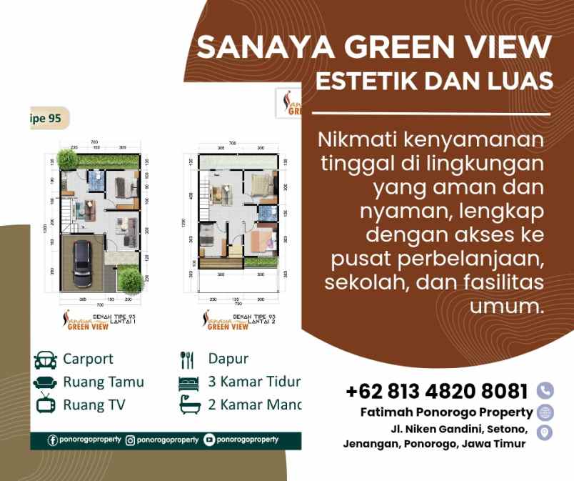 rumah terlaris syariah di lokasi strategis ponorogo