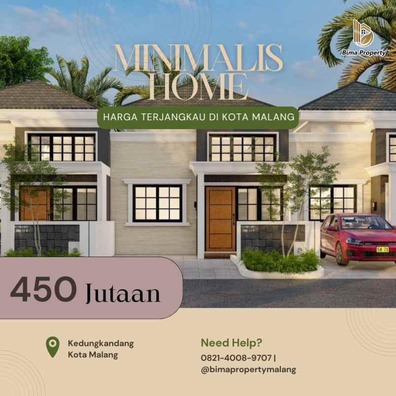 rumah vibes villa minimalis asri nyaman kota malang