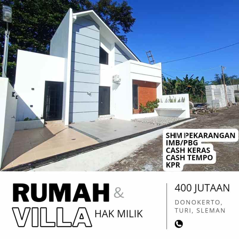 rumah villa modern dekat pemda sleman