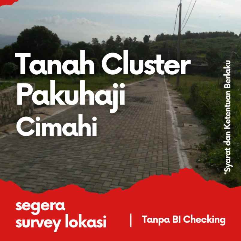 tanah cluster tanpa bi checking dekat kota cimahi