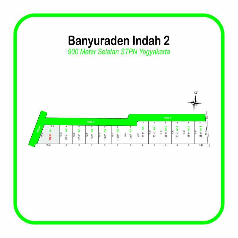 tanah dijual jogja dekat stpn dan poltekkes shm p unit