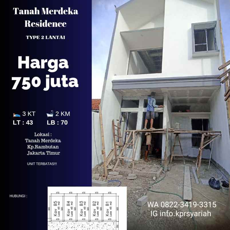 tanah merdeka residence kampung rambutan jakarta timur