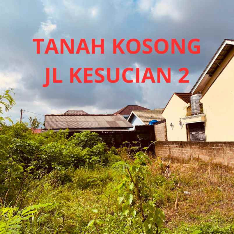 tanah murah jl kesucian 2 palembang