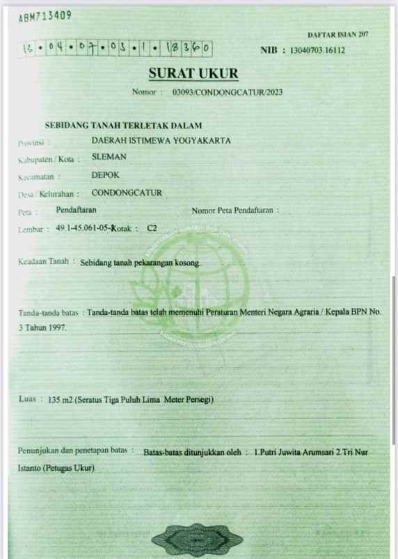 tanah pekarangan area kaliurang km 6 5 dekat ke ugm