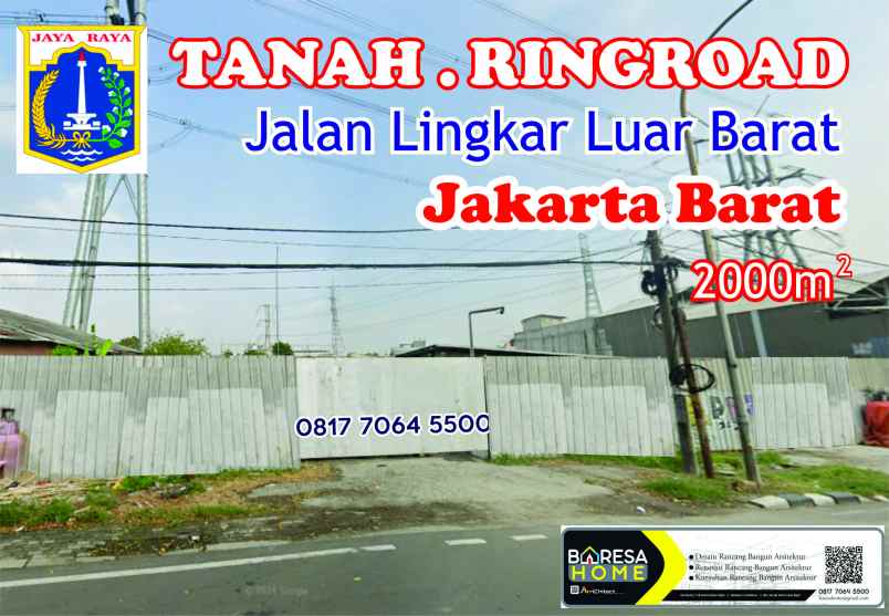 tanah ring road jakarta barat 20 juta meter