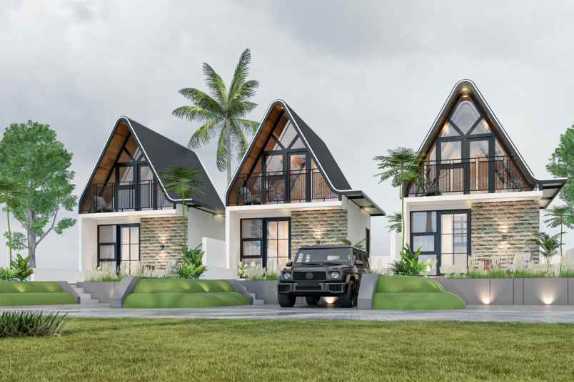 villa cabin trawas view pegunungan