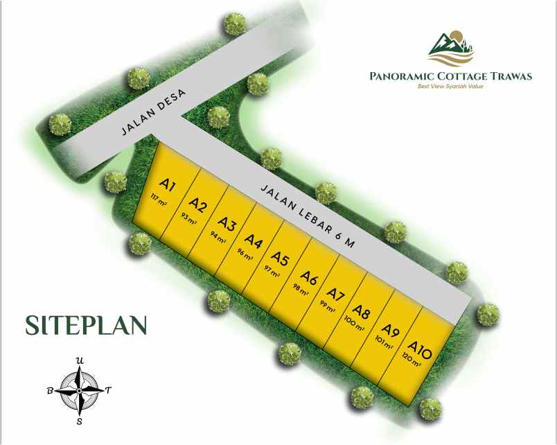 villa trawas cabin aesthetic syariah