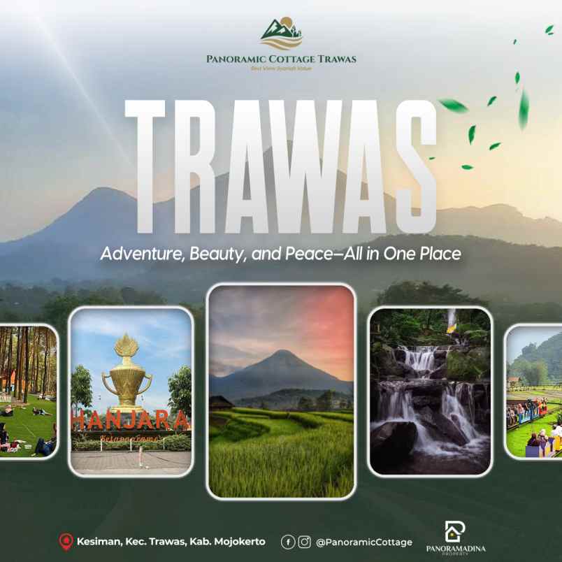 villa trawas cabin aesthetic syariah