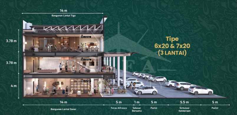 alfa property ruko menteng studio loft gading serpong