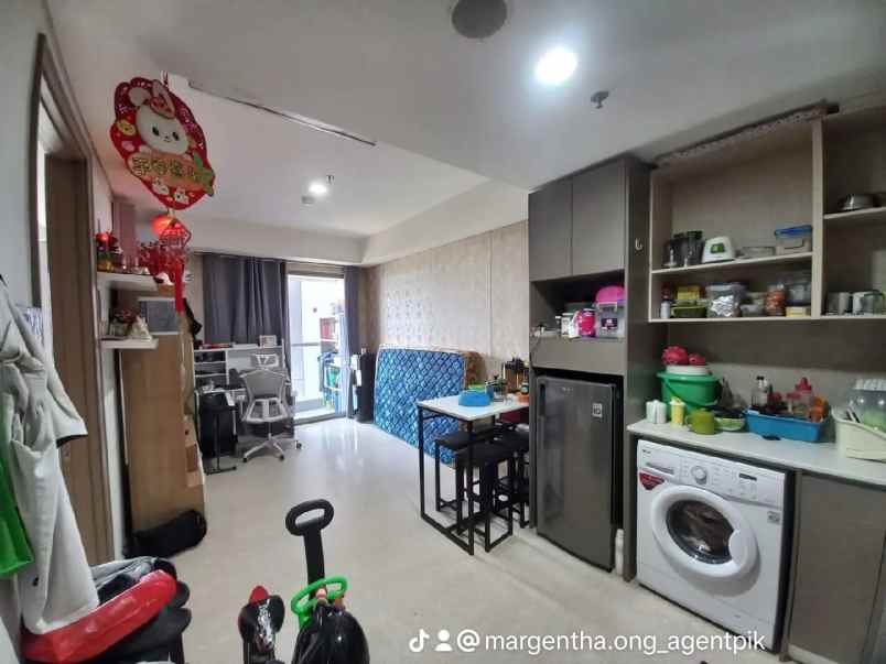 apartemen gold coast pik tower caribean semi furnish