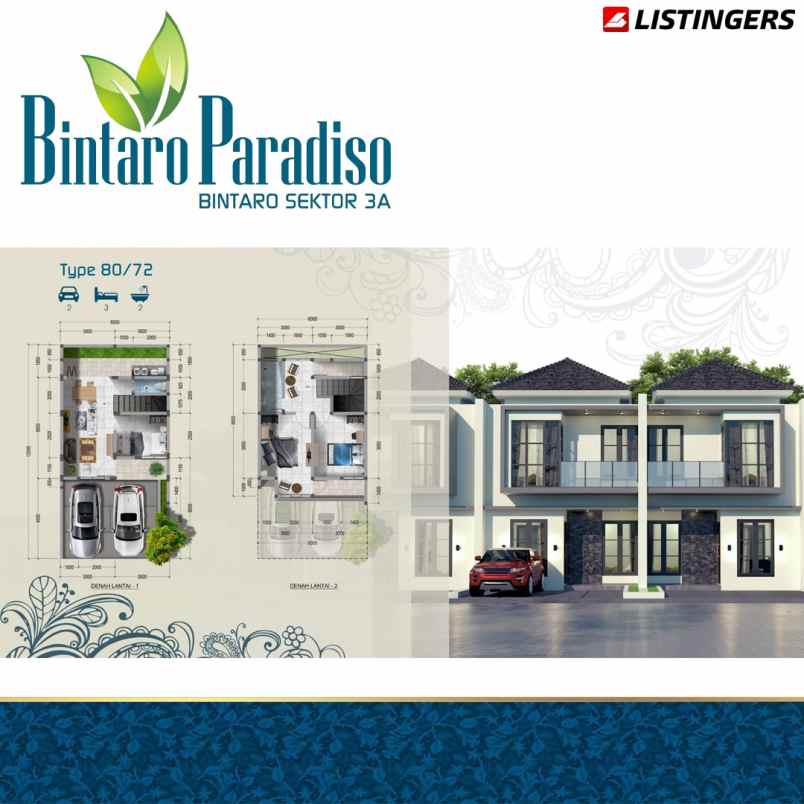 bintaro paradiso rumah cluster siap huni