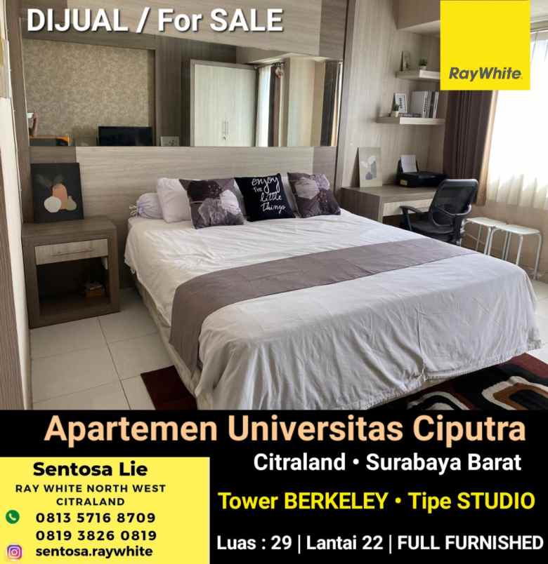 dijual apartemen universitas ciputra