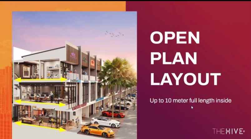 dijual ruko gudang kantor jl mh thamrin lippo cikarang