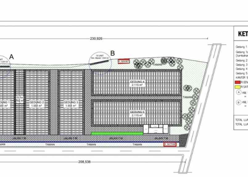 dijual ruko gudang kantor kec baron kab nganjuk jawa