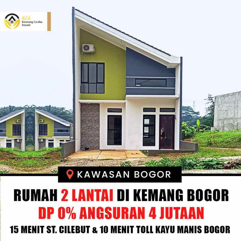 dijual rumah 2 lantai di bogor kemang mulai 485 juta