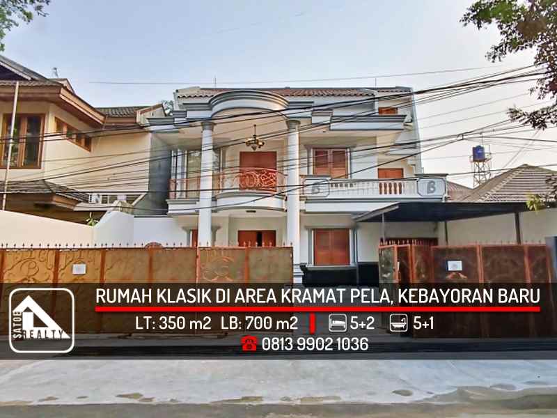 dijual rumah area kramat pela kebayoran