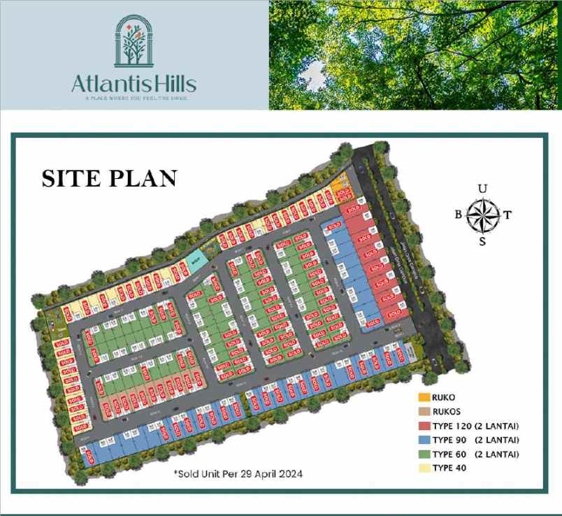 dijual rumah atlantis hill landungsari