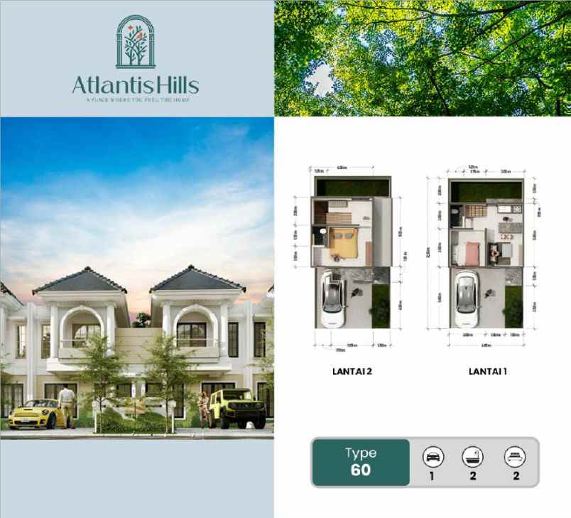 dijual rumah atlantis hill landungsari