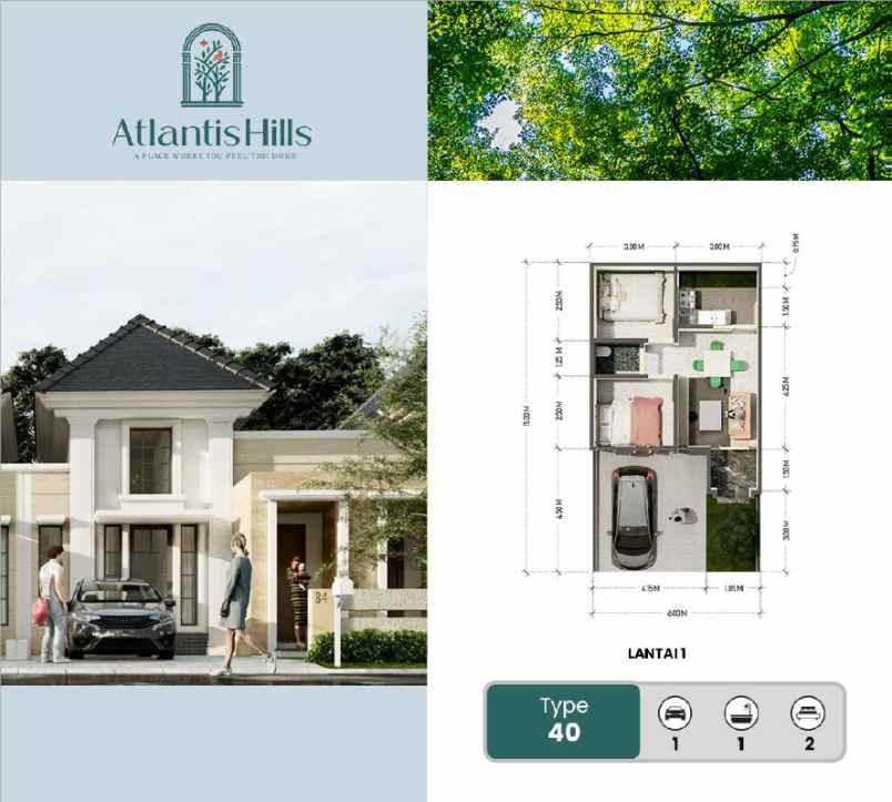 dijual rumah atlantis hill landungsari