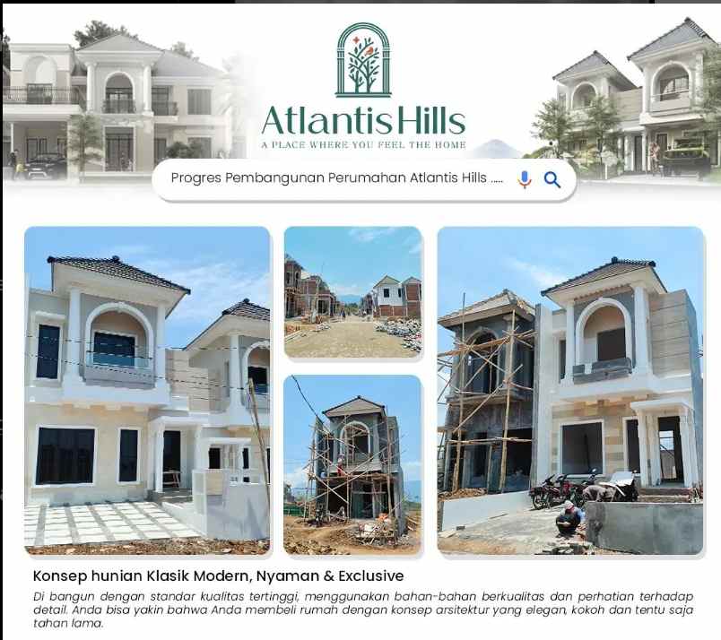 dijual rumah atlantis hill landungsari