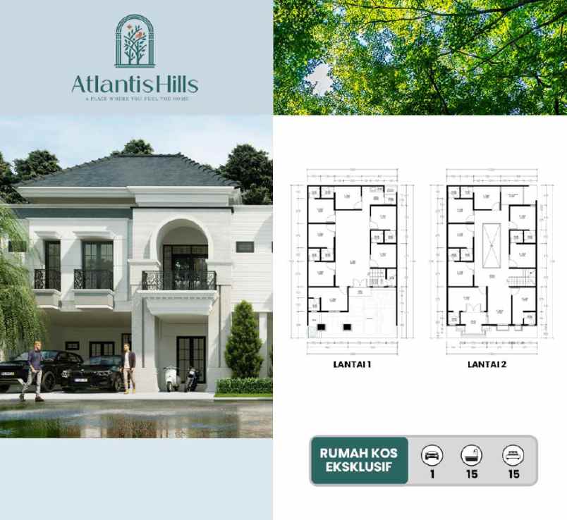 dijual rumah atlantis hill landungsari