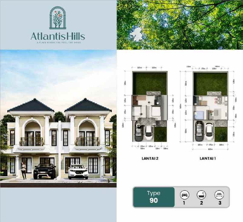 dijual rumah atlantis hill landungsari