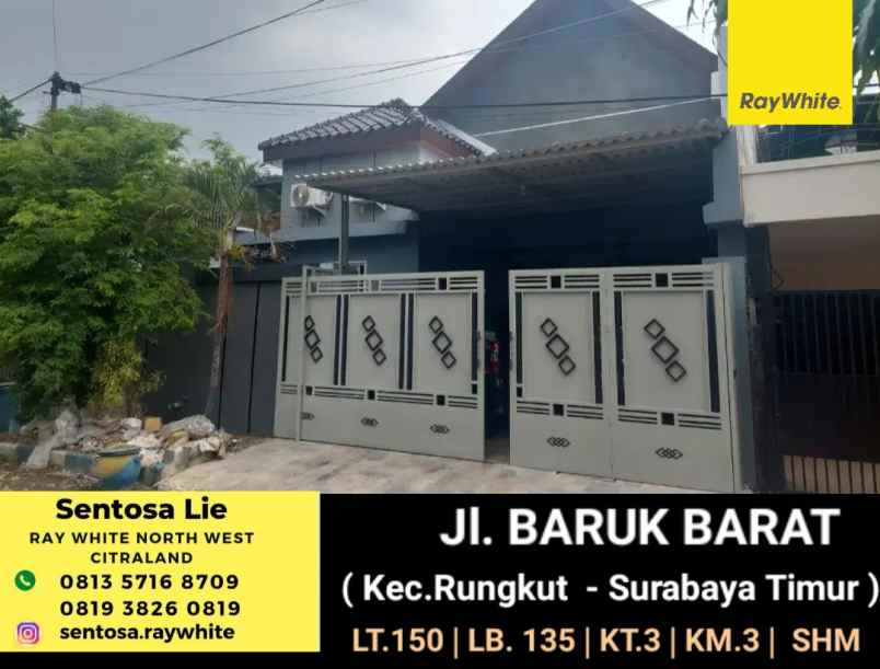 dijual rumah baruk barat