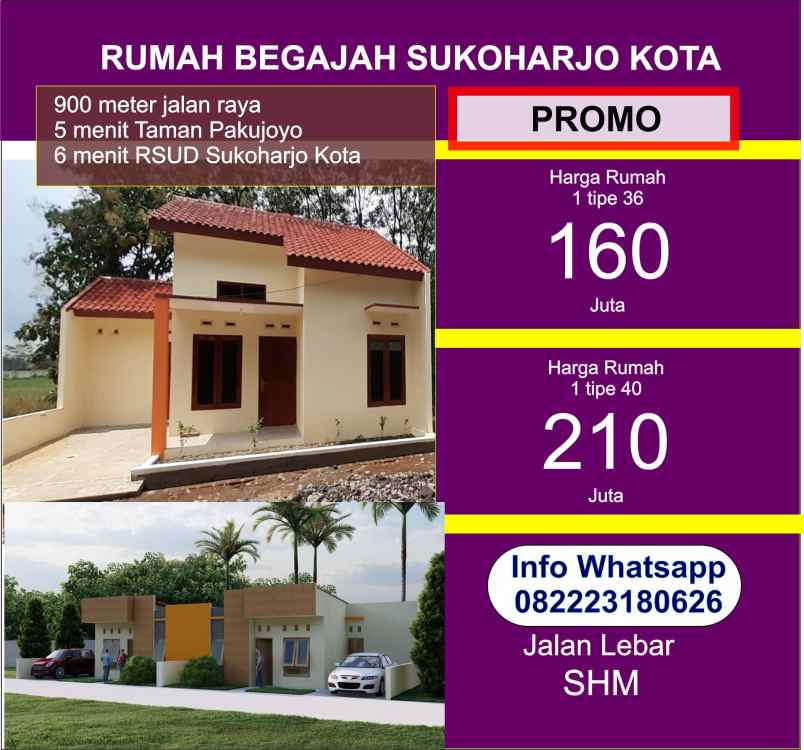 dijual rumah begajah sukoharjo