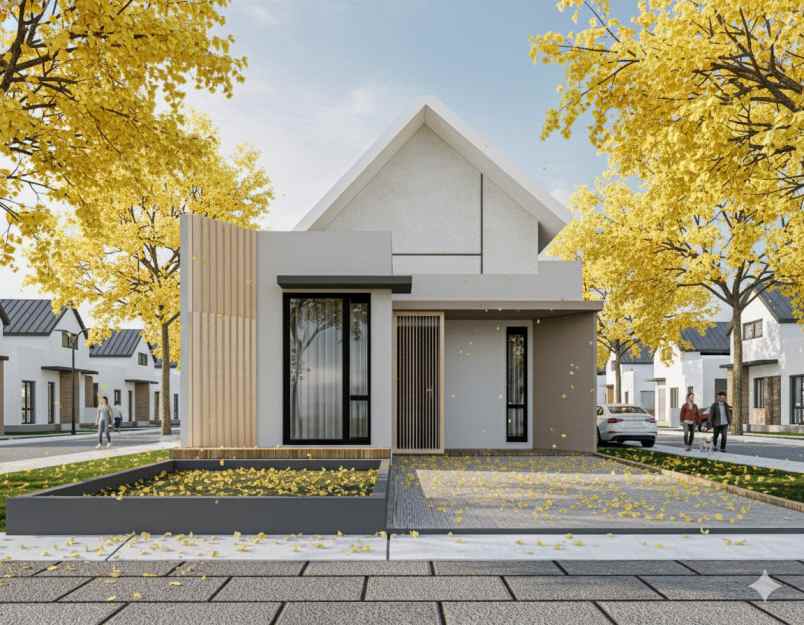 dijual rumah cantik bergaya korea di parung bogor