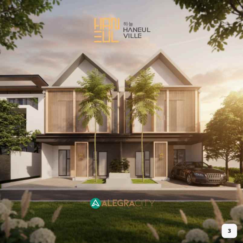 dijual rumah cantik bergaya korea di parung bogor