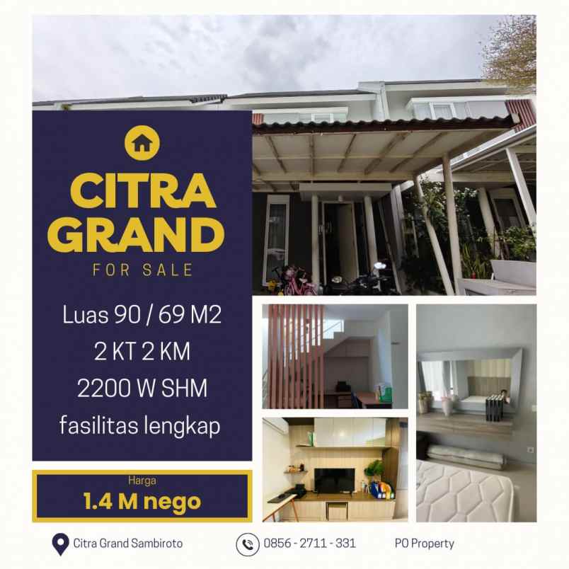 dijual rumah citra grand