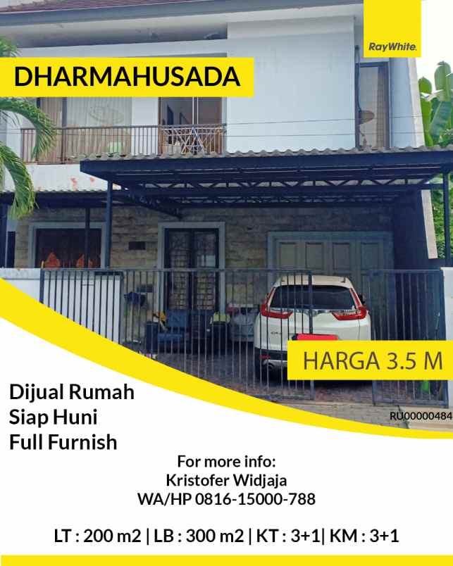 dijual rumah dharmahusada surabaya