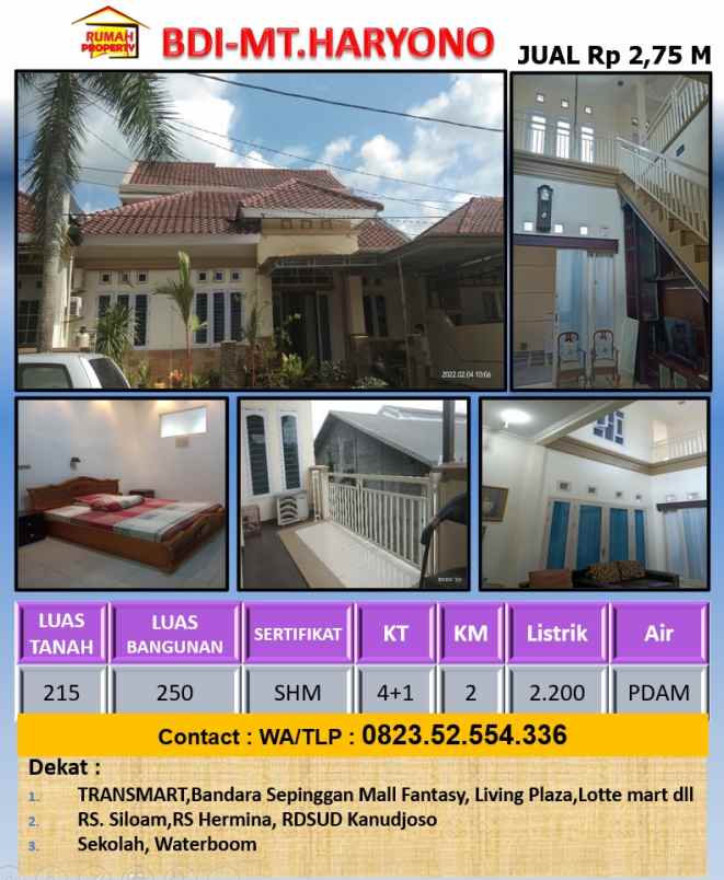 dijual rumah di bukit damai indah balikpapan