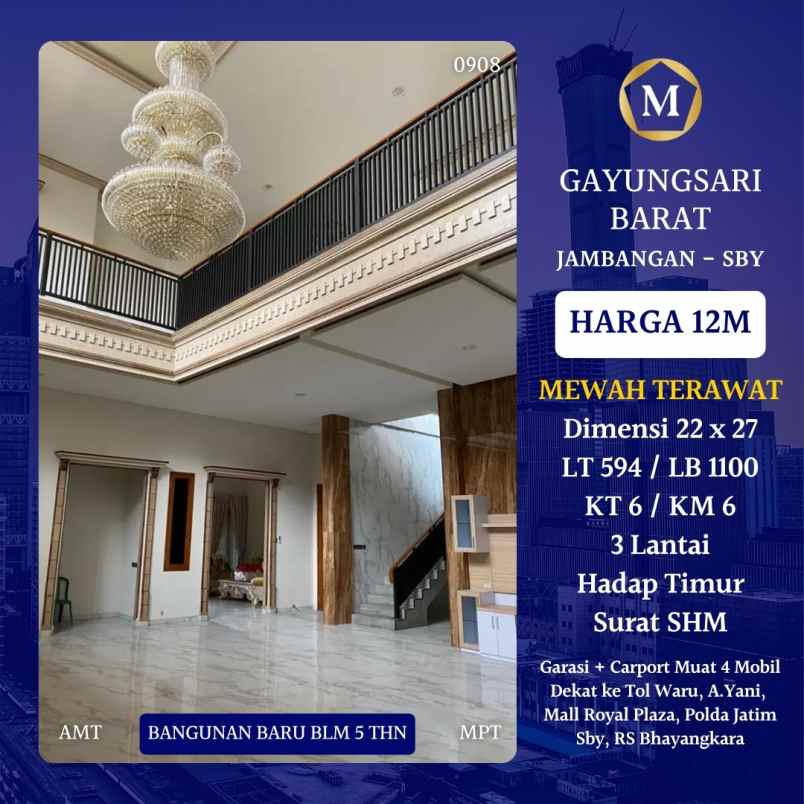 dijual rumah gayungaari barat