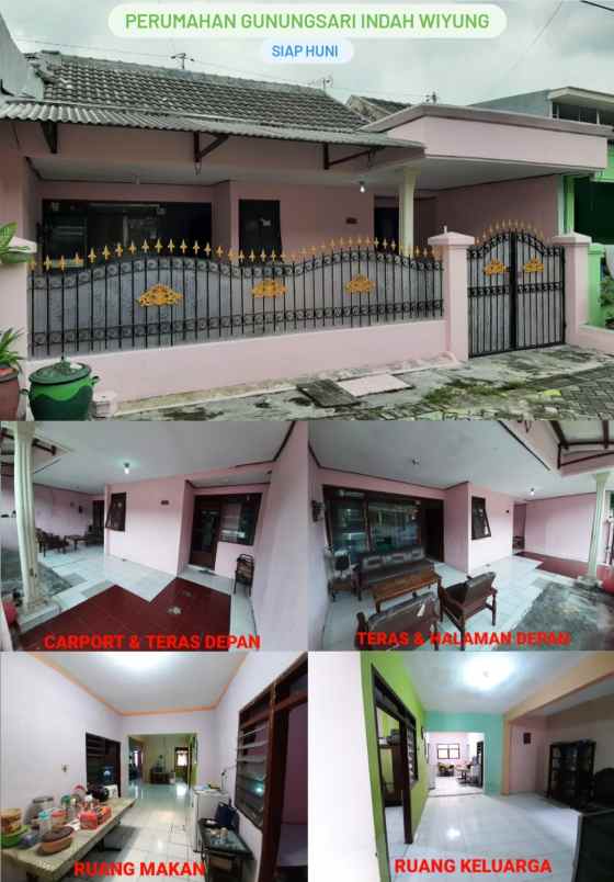 dijual rumah gunung sari indah wiyung