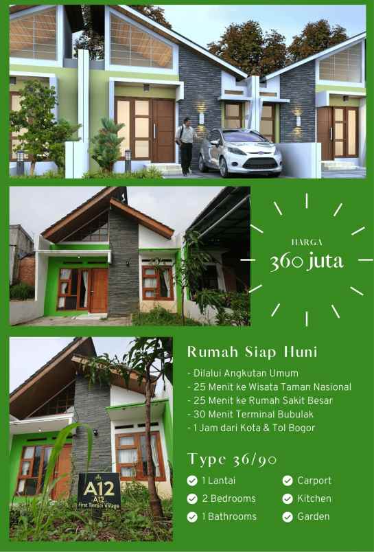 dijual rumah jalan cikampak