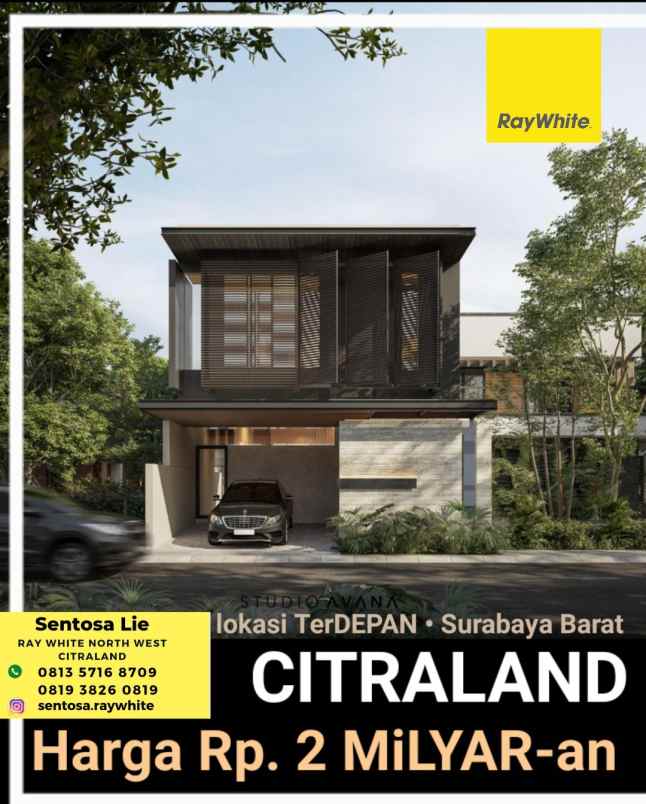 dijual rumah jalan citraland
