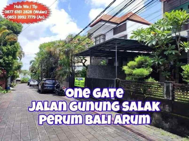 dijual rumah jalan gunung salak