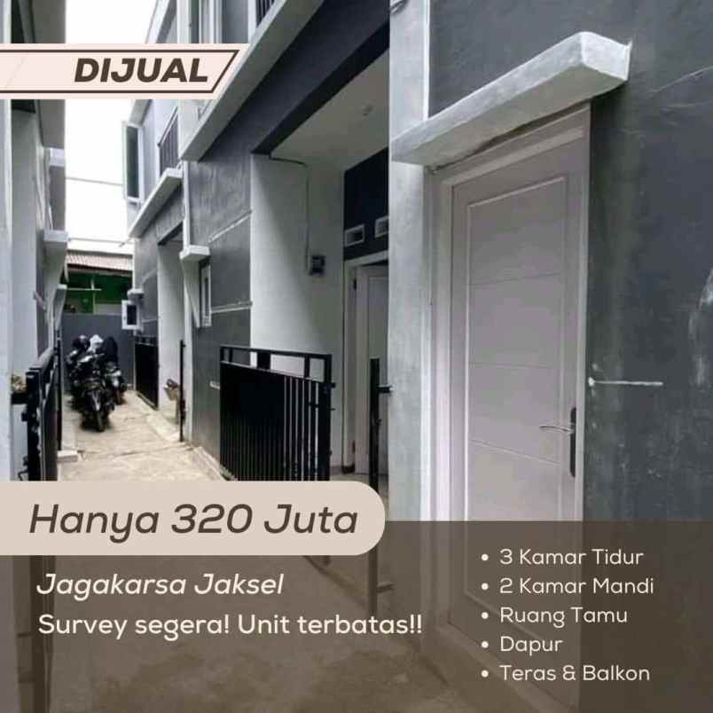 dijual rumah jalan jagakarsa raya